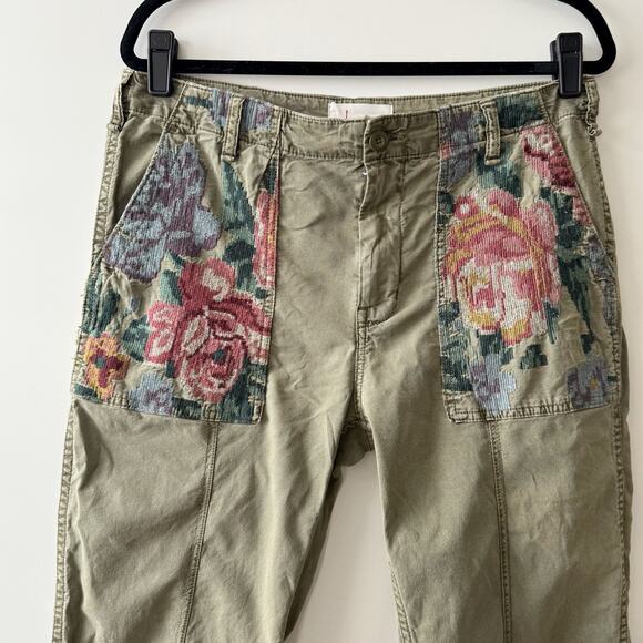 ANTHROPOLOGIE Relaxed Embroidered Trouser Size 29 - Picture 7 of 9